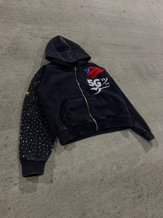 UNION ZIP-UP "Black"