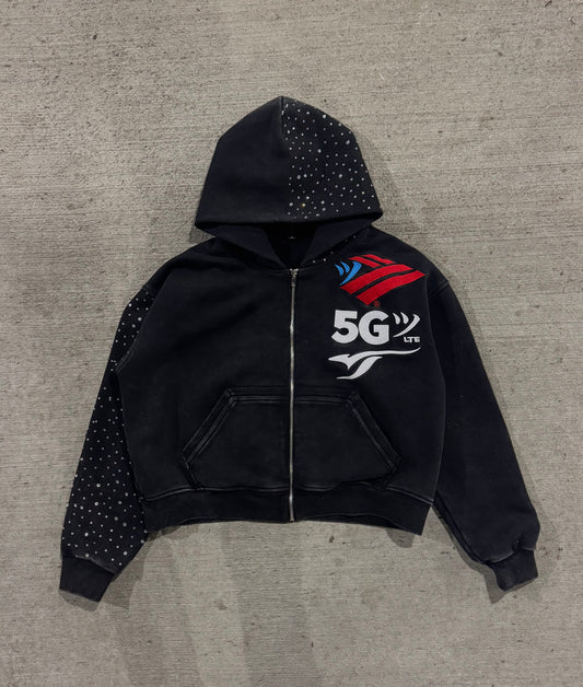 UNION ZIP-UP "Black"